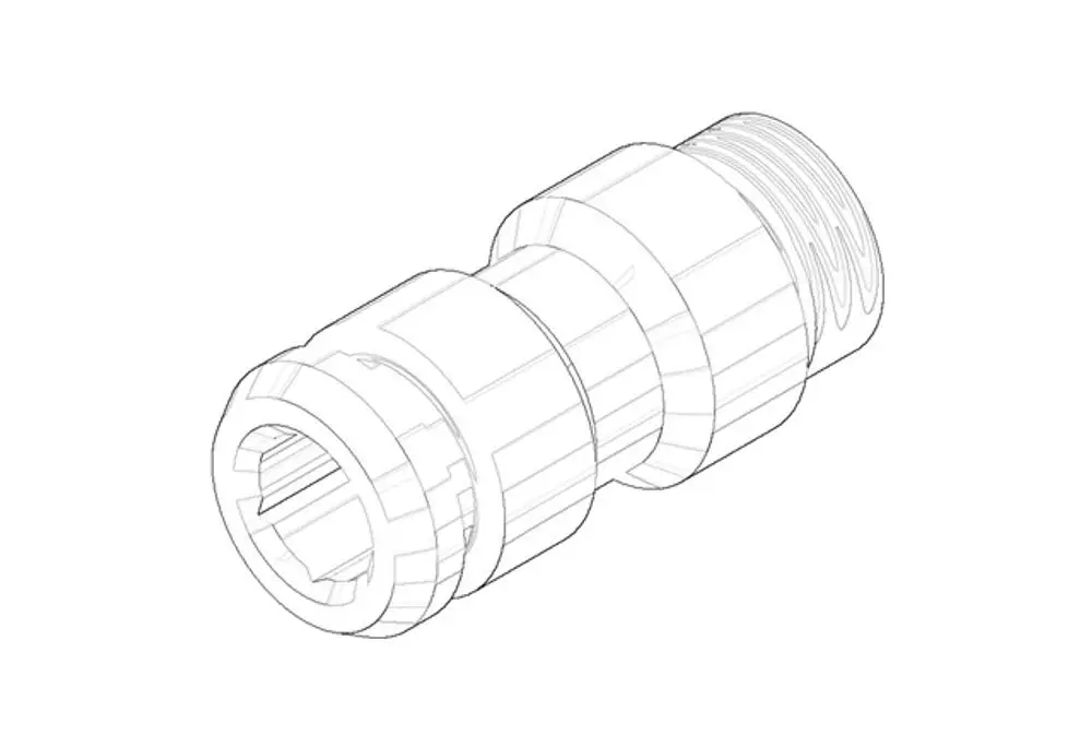 DORNBRACHT Nippel ERSATZTEILE 092404043 D. 17 x 36 mm, 09240404390 Galeriebild 1